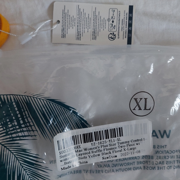 NWT Women's Plus Size Layered Ruffle Flounce Tankini Bathing Suits two piece - Picture 7 of 12